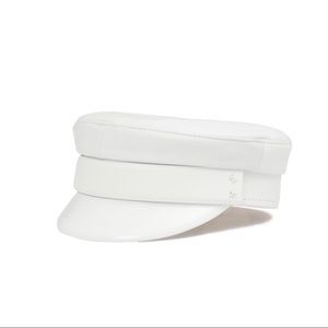 White Baker Boy Cap